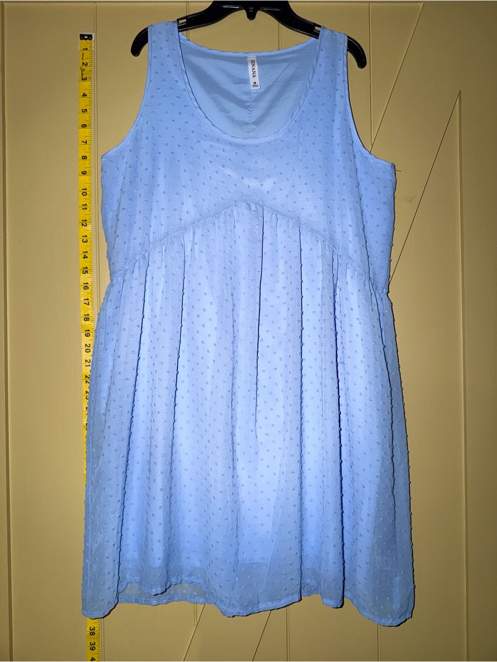 Zenana Outfitters Light Blue Textured Sleeveless Girls Dress